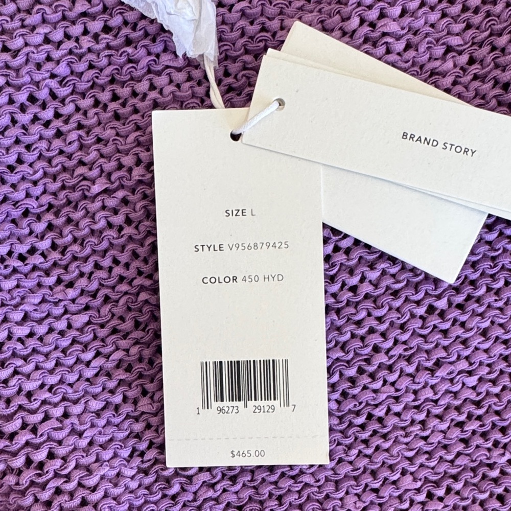 Vince Lavender Cable Knit Cardigan Set - Picture 5 of 6